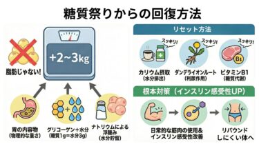 糖質祭りをやらかしてしまった時の対処法｜糖質制限ダイエット