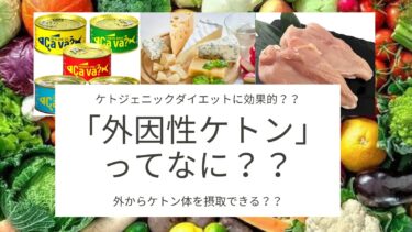 断糖高脂質(ケトジェニック)ダイエットに効果的！最後の砦「外因性ケトン」を紹介