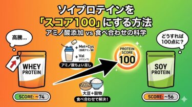 ソイプロテインは本当に悪いプロテインなのか？ プロテインスコアの向上を考える。
